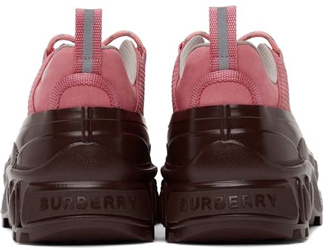 burberry ssense exclusive pink arthur sneakers